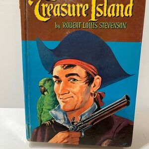 CLASSIC: Treasure Island 1955- Robert Louis Stevenson, Whitman hard cover book.